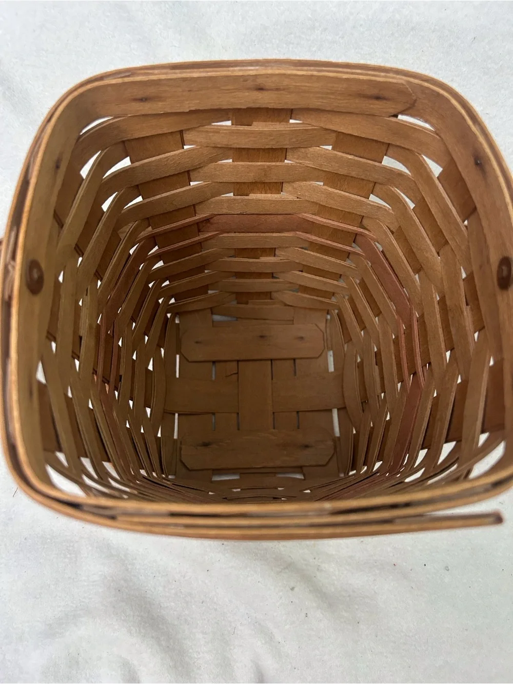 Longaberger 1987 Tall Square Basket with Handle